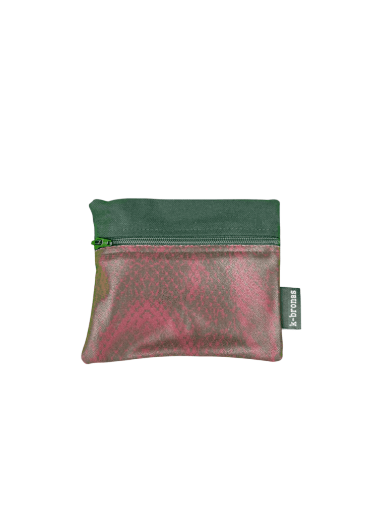 Monedero estampado de serpiente lila