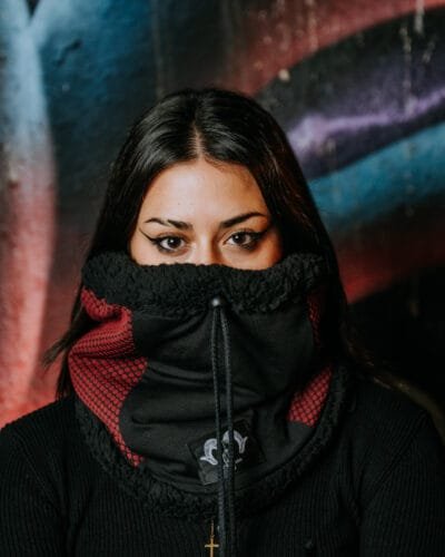 Buff textura granate