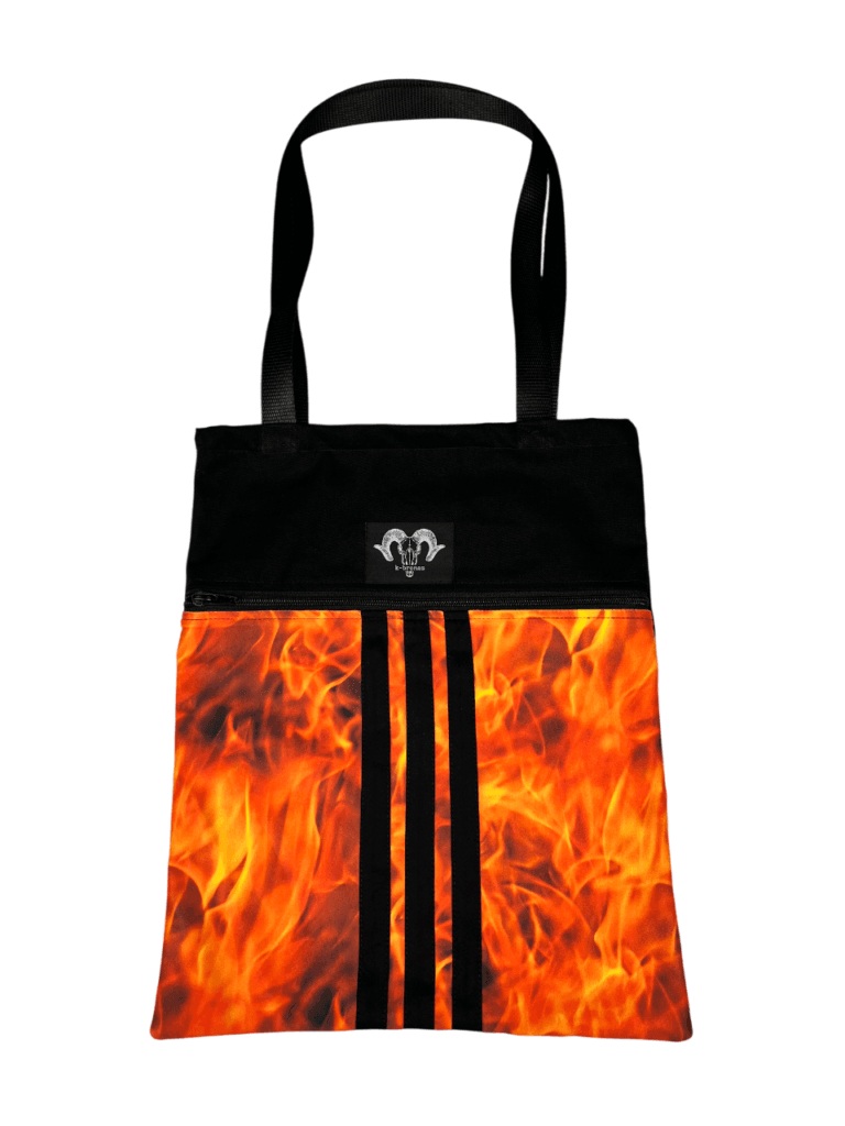 Bolso estampado de fuego