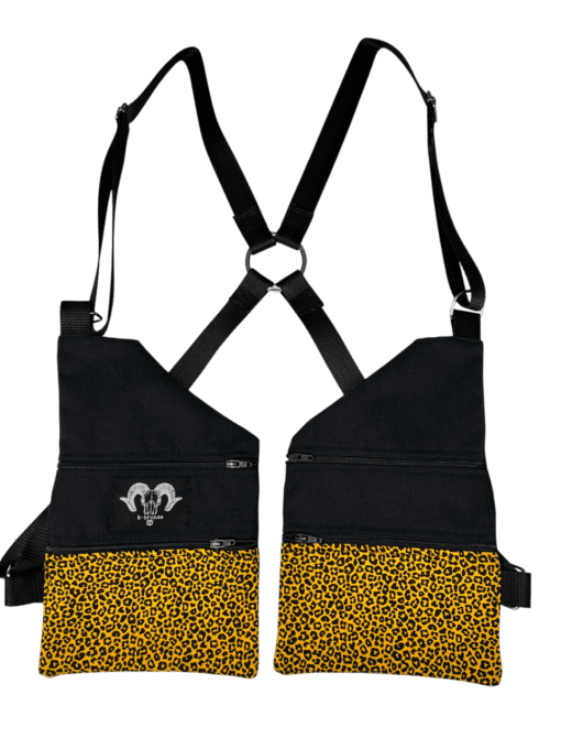 Pistolera lleopard groc