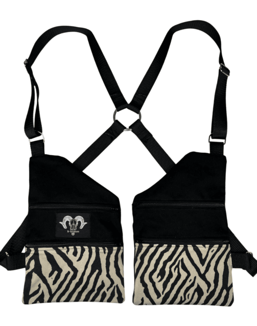 Pistolera zebra beix