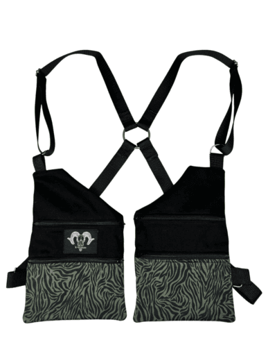 Pistolera zebra verd