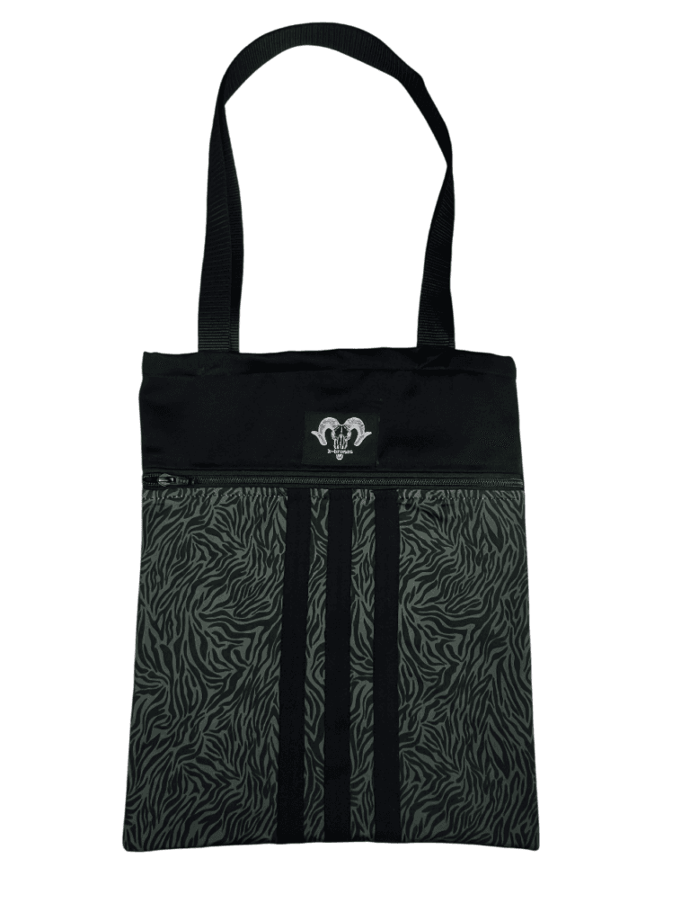 Bolso estampado de cebra verde