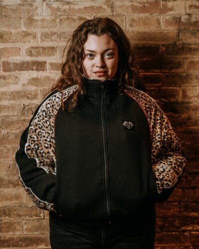 Bomber lleopard marró