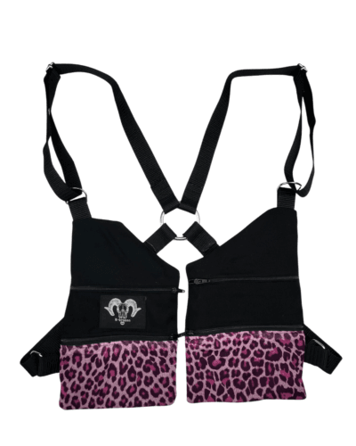 Pistolera lleopard rosa