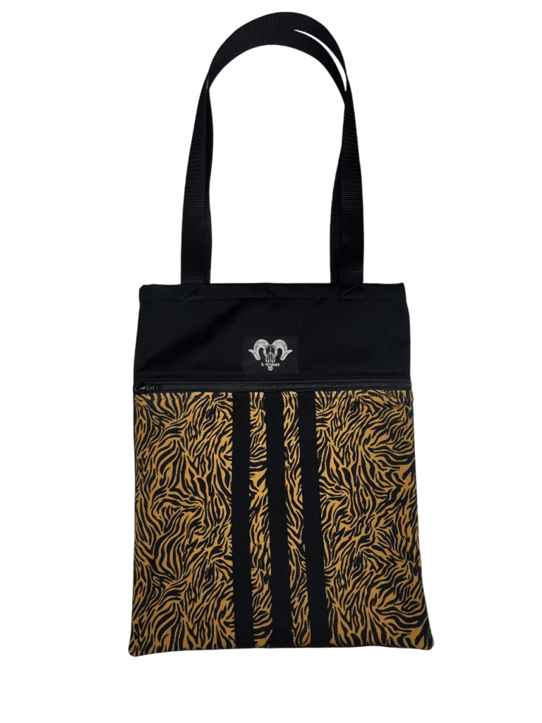 Bolso estampado de cebra amarilla