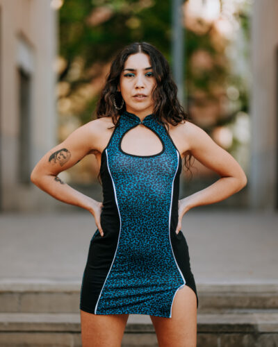 kazumi lleopard blau