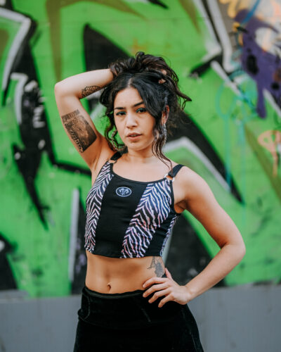Korsé zebra rosa