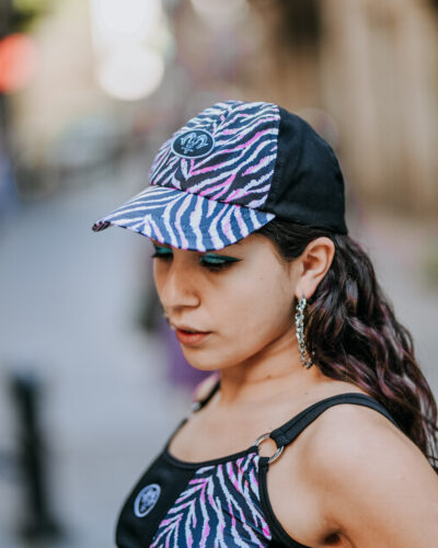 Gorra zebra rosa