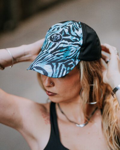 Gorra zebra blau