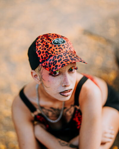 Gorra lleopard vermell